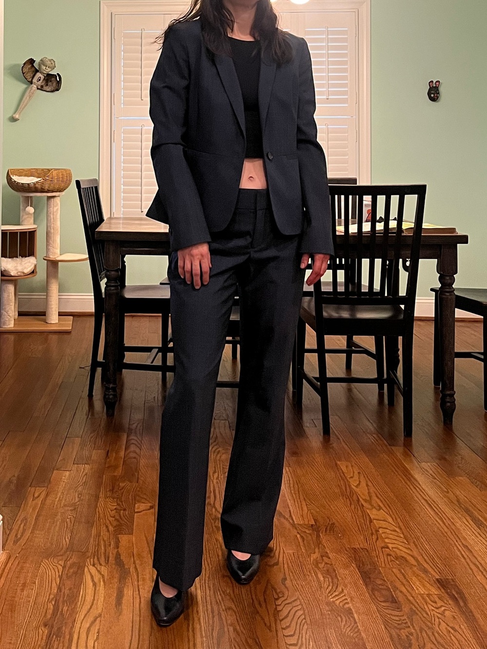 Classic dark blue Banana Republic suit